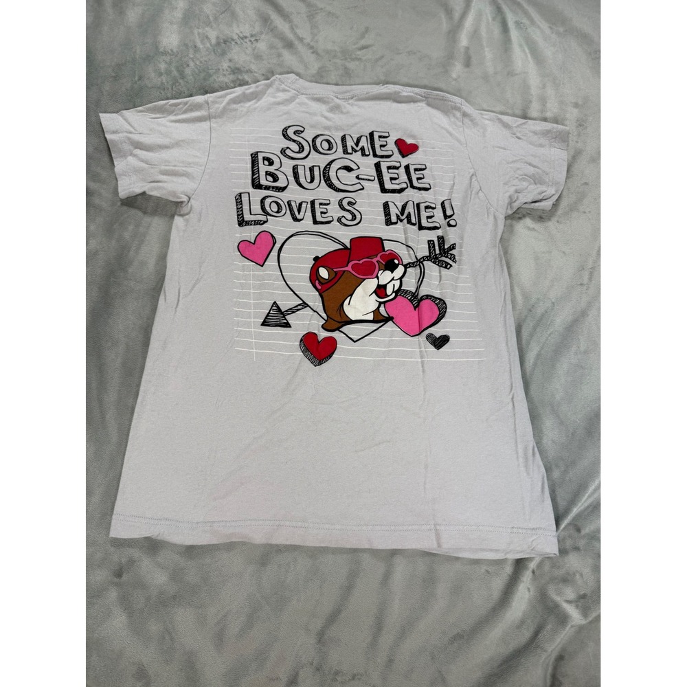 Buc-ee's Shirt Some Buc-ee Loves Me Unisex Small Gray Valentine's Day Heart Love